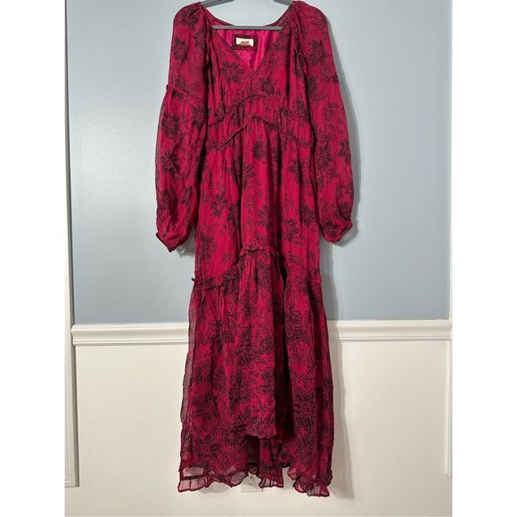 New Anthropologie Maeve Annabella Maxi Dress Size 10 - Picture 3 of 6